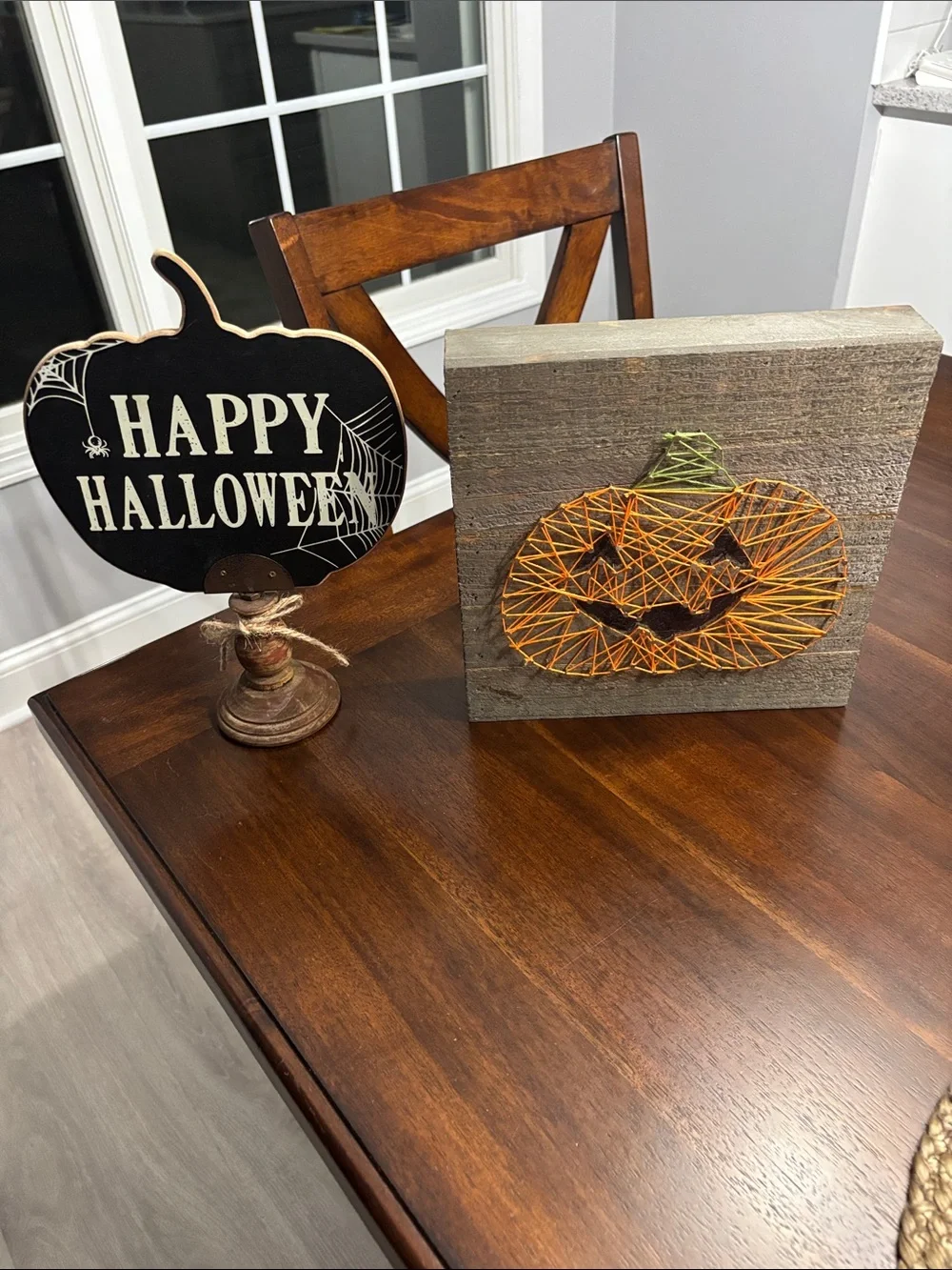 Halloween Pumpkin String Art Wall Decor - Orange